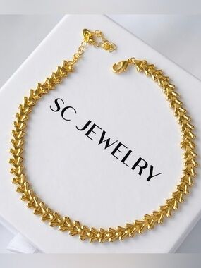 Arrow Anklet 14k Gold Plated Luxury Jewelry